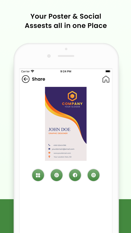 #10. Business & visiting card Maker (iOS) Podle: Mayank Mangukiya
