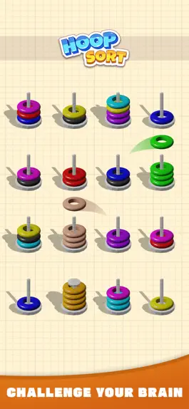 Game screenshot Hoop Sort Puzzle - Color Ring hack
