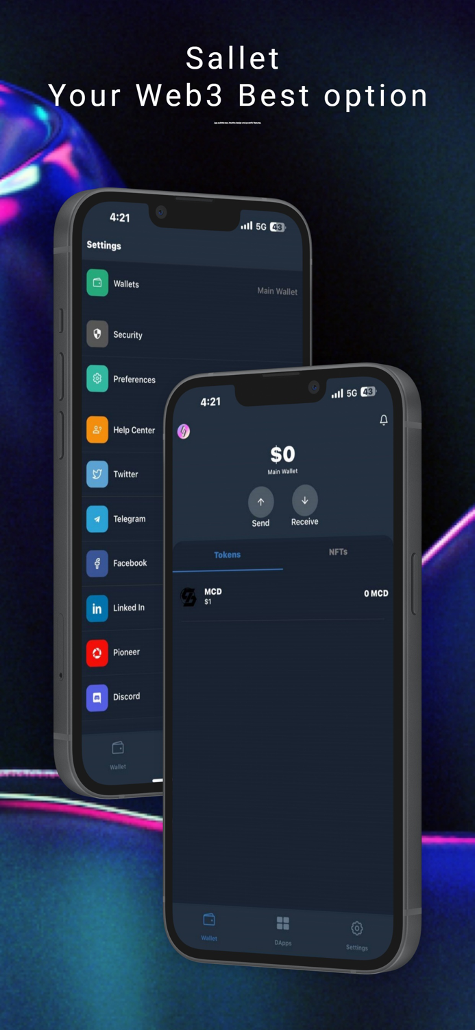 Sallet - Siriusnet web3 Wallet