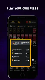 classic solitaire - dark mode iphone screenshot 4