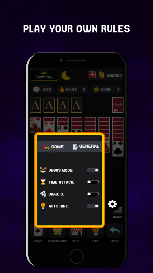 #4. Classic Solitaire - Dark Mode (iOS) 由: Ivan Taranov