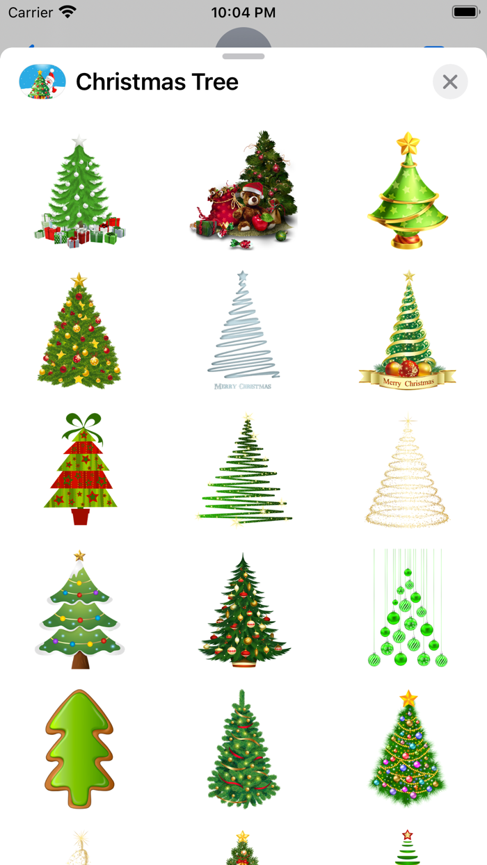 Cool Christmas Tree Stickers