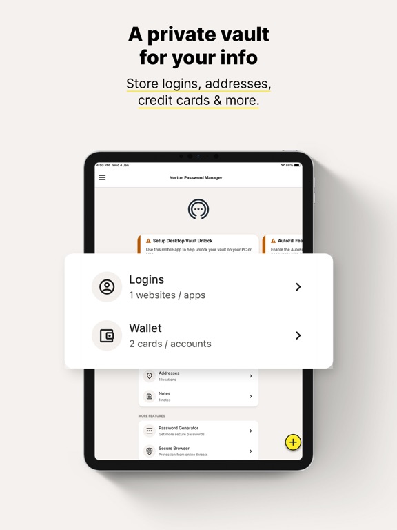 Norton Password Manager screenshot 2