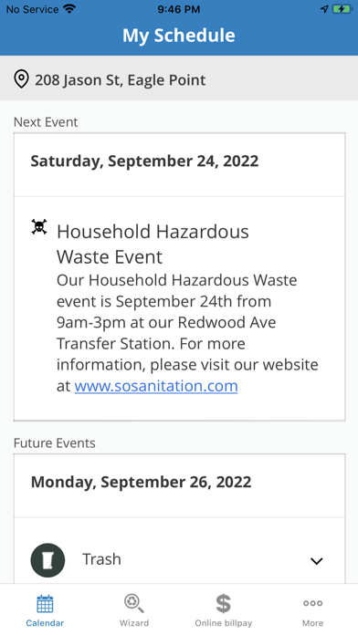 Southern Oregon Sanitation Screenshot