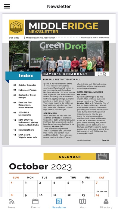 Screenshot 2 of Middleridge Civic Association App