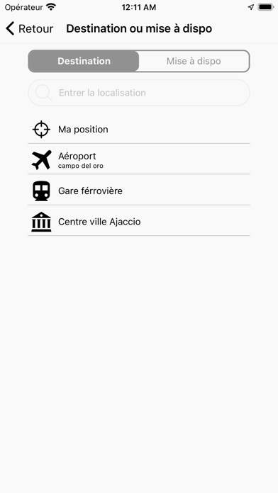 Mon chauffeur Corse Screenshot