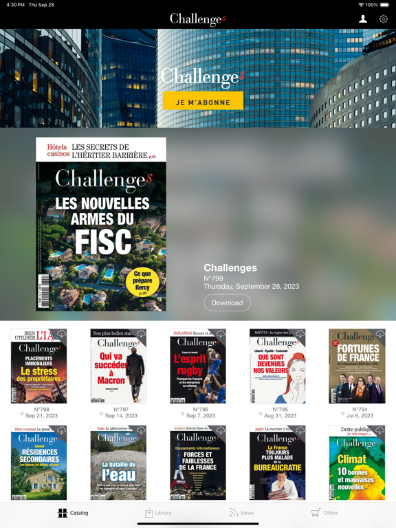 Screenshot #4 pour Challenges — Le magazine