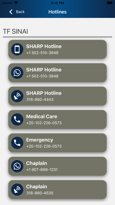 WeCare, USARCENT Screenshot