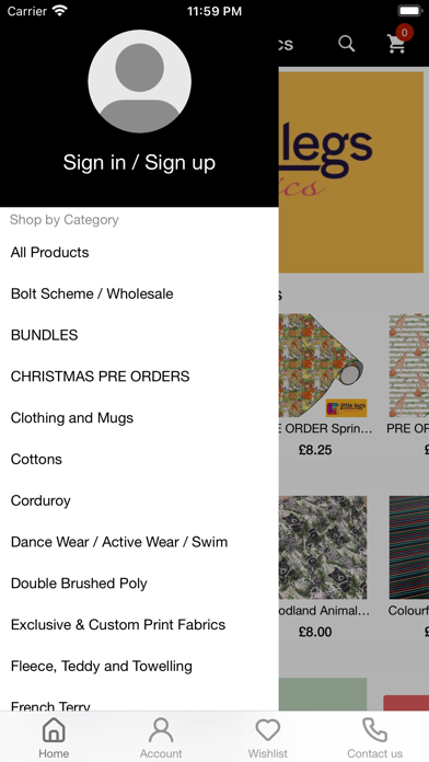 Little Legs Fabric Screenshot