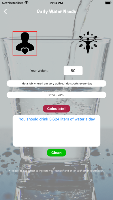 Health Planner Screenshot