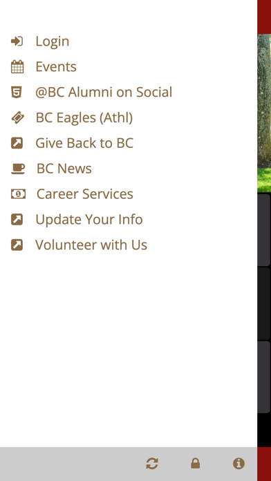 Boston College Alumni App Screenshot
