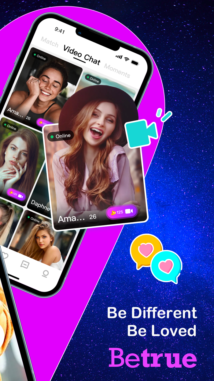 BeTrue - Video Chat and Match