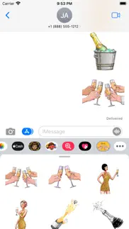 How to cancel & delete champagne surprise stickers 3