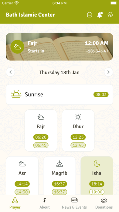 Bath Islamic Society Screenshot