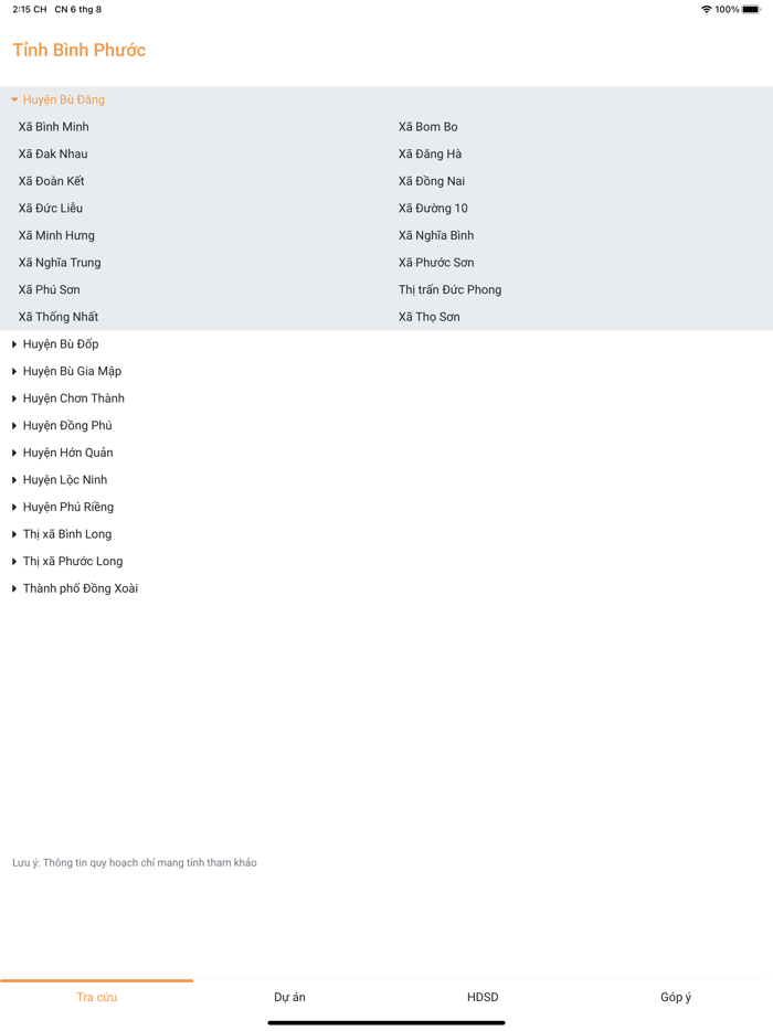 Quy hoạch Bình Phước