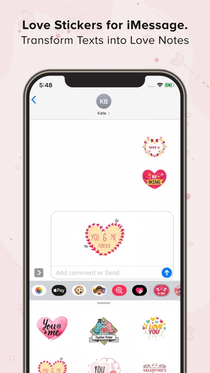 Couple Love Stickers: iMessage