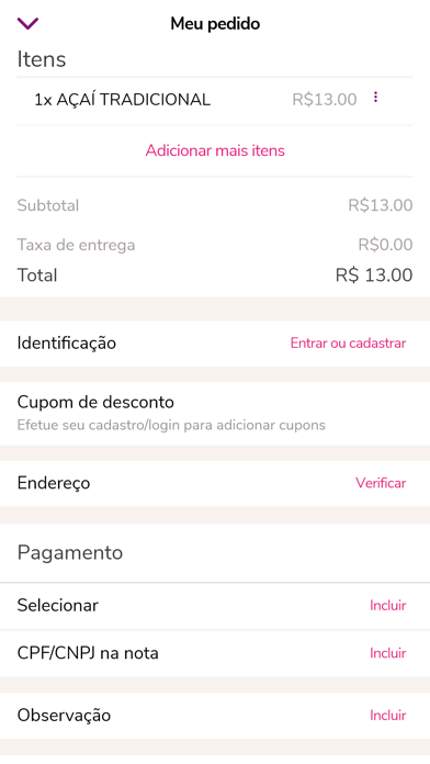 Marcondes Açai Screenshot