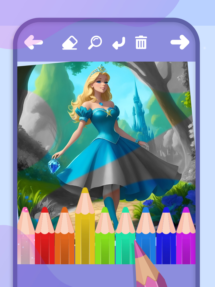 Cinderella Coloring Book Games