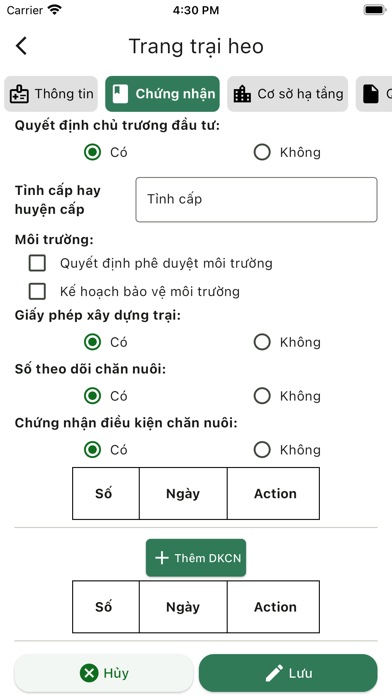 Quản lý trang trại Screenshot