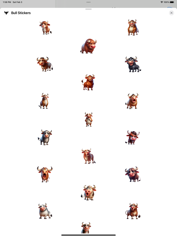 Screenshot #4 pour Bull Stickers
