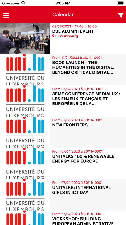 #5. Uni.lu Alumni (iOS) Podle: Université de Luxembourg