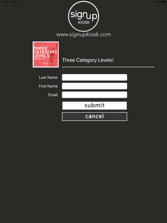 Screenshot #6 pour Signup Kiosk