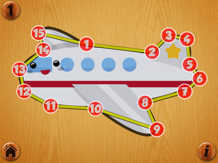 Dots game - connect numbers