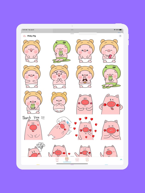 Screenshot #5 pour Pinky Pig Animated Stickers