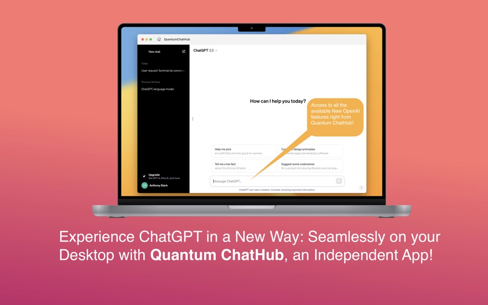 #6. Quantum ChatHub (macOS) By: Anthony Stark