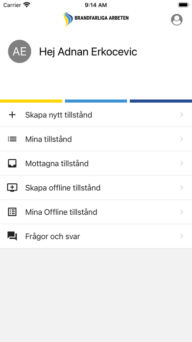 Brandfarliga arbeten Screenshot