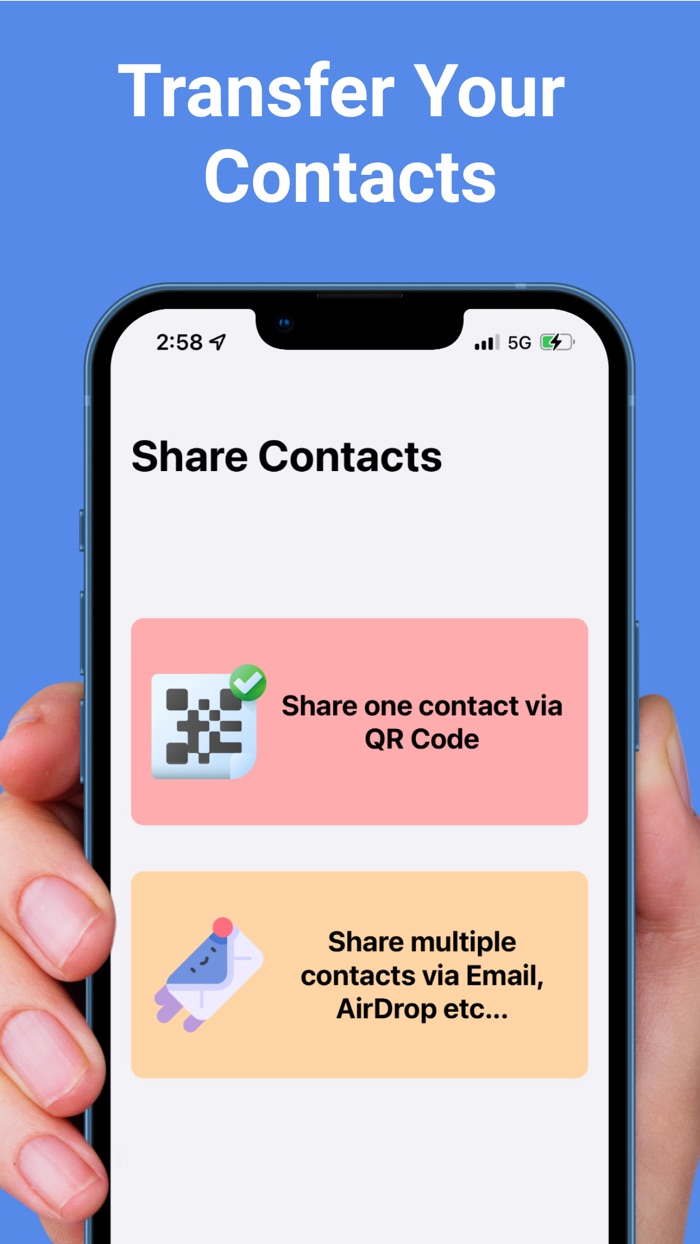 Contact Transfer App Share QR