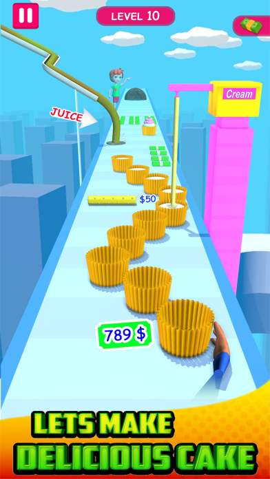 Cupcake Stack 3D Cupcake Game Screenshot