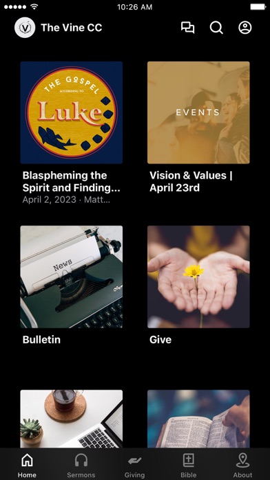 The Vine Community Church App Screenshot