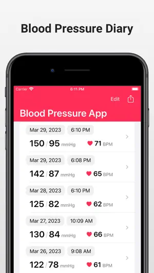 Blood Pressure App: BP Tracker screenshot 1