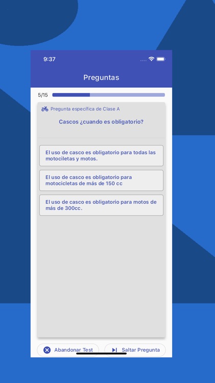 Examen de conducir Motos