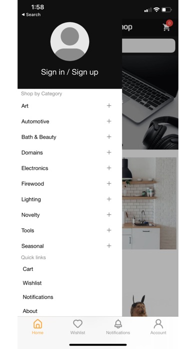 Zenogram Shopping Screenshot