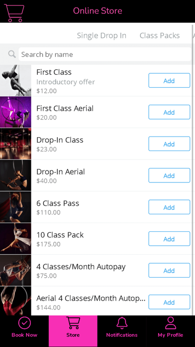 Black Widow Pole Studio Screenshot