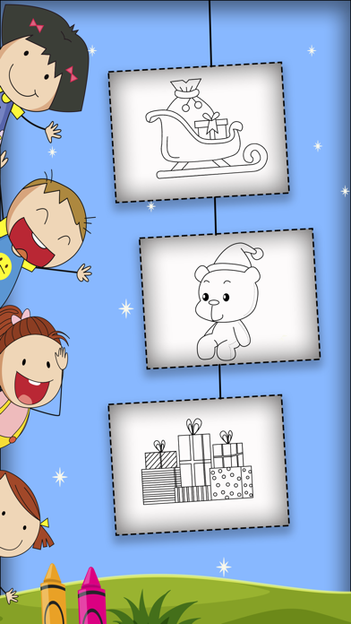 Christmas Coloring Book Game . Screenshot
