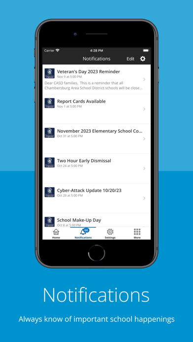 Chambersburg School District Screenshot