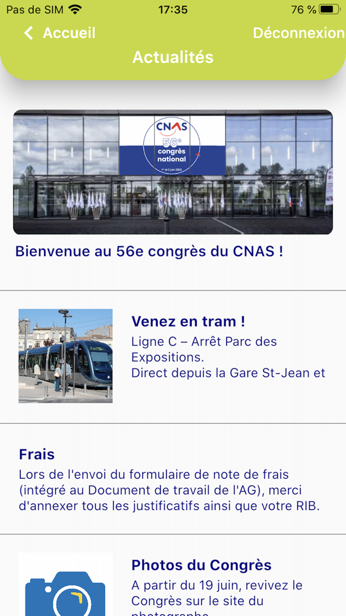 Congrès CNAS