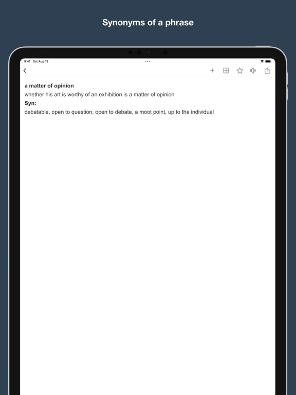 Screenshot #6 pour Vocabulary Builder: thesaurus,