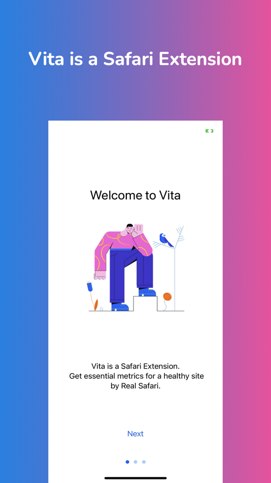 #1. Vita - Web Vitals for Safari (iOS) 由: 梦玲 孙