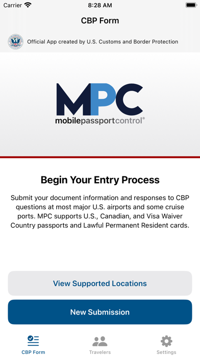 Mobile Passport Control Screenshot