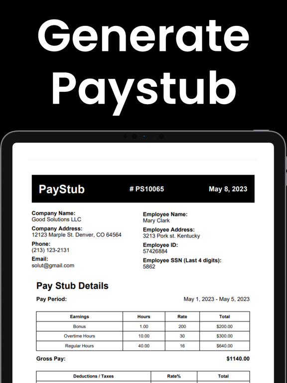 Paystub Maker: Payslip Creatorのおすすめ画像3