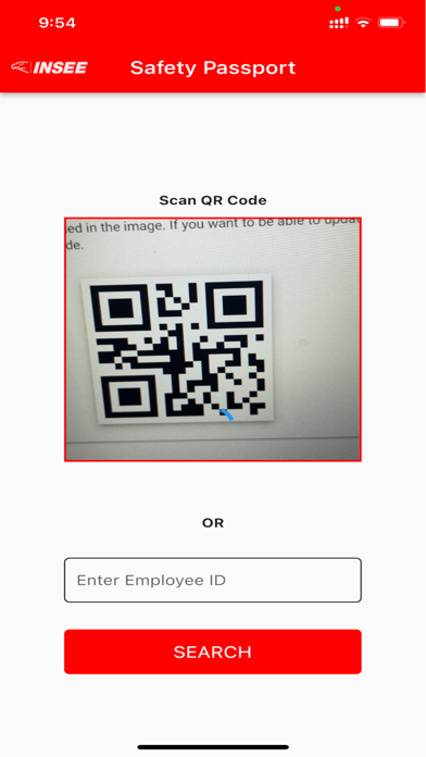INSEE Safety Passport Screenshot
