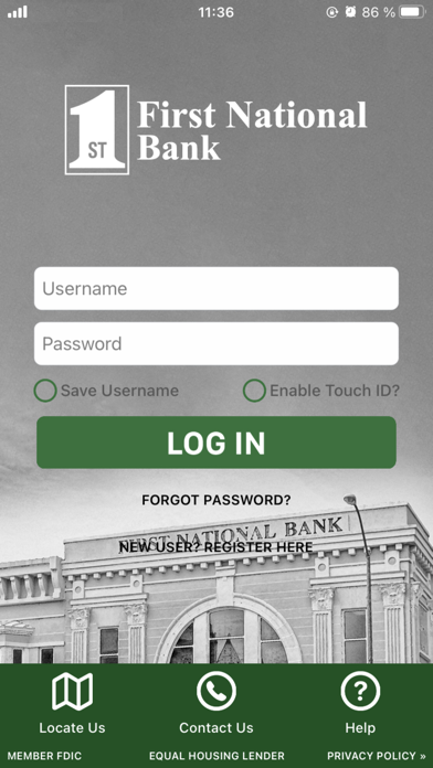 First National Bank Nevada MO Screenshot