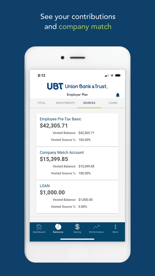 #3. UBT Retirement (iOS) Podle: Union Bank and Trust