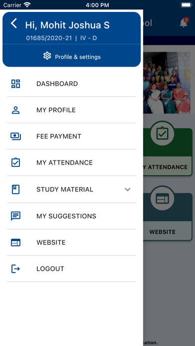 ST JOSEPHS SCHOOL,BANGALORE Screenshot