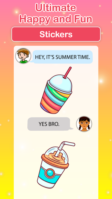 Ultimate Happy & Fun Stickers Screenshot