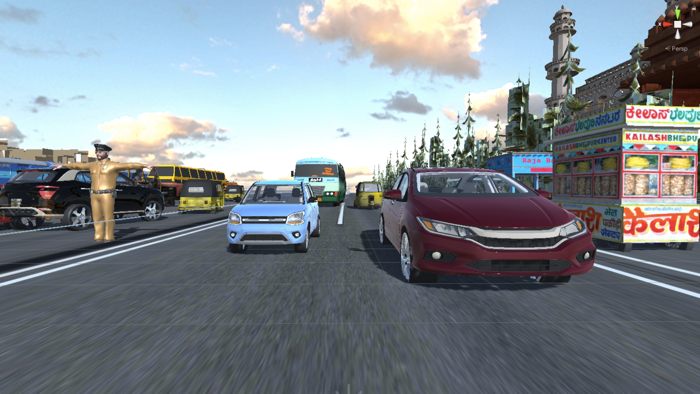 Indian car traffic racer  3d